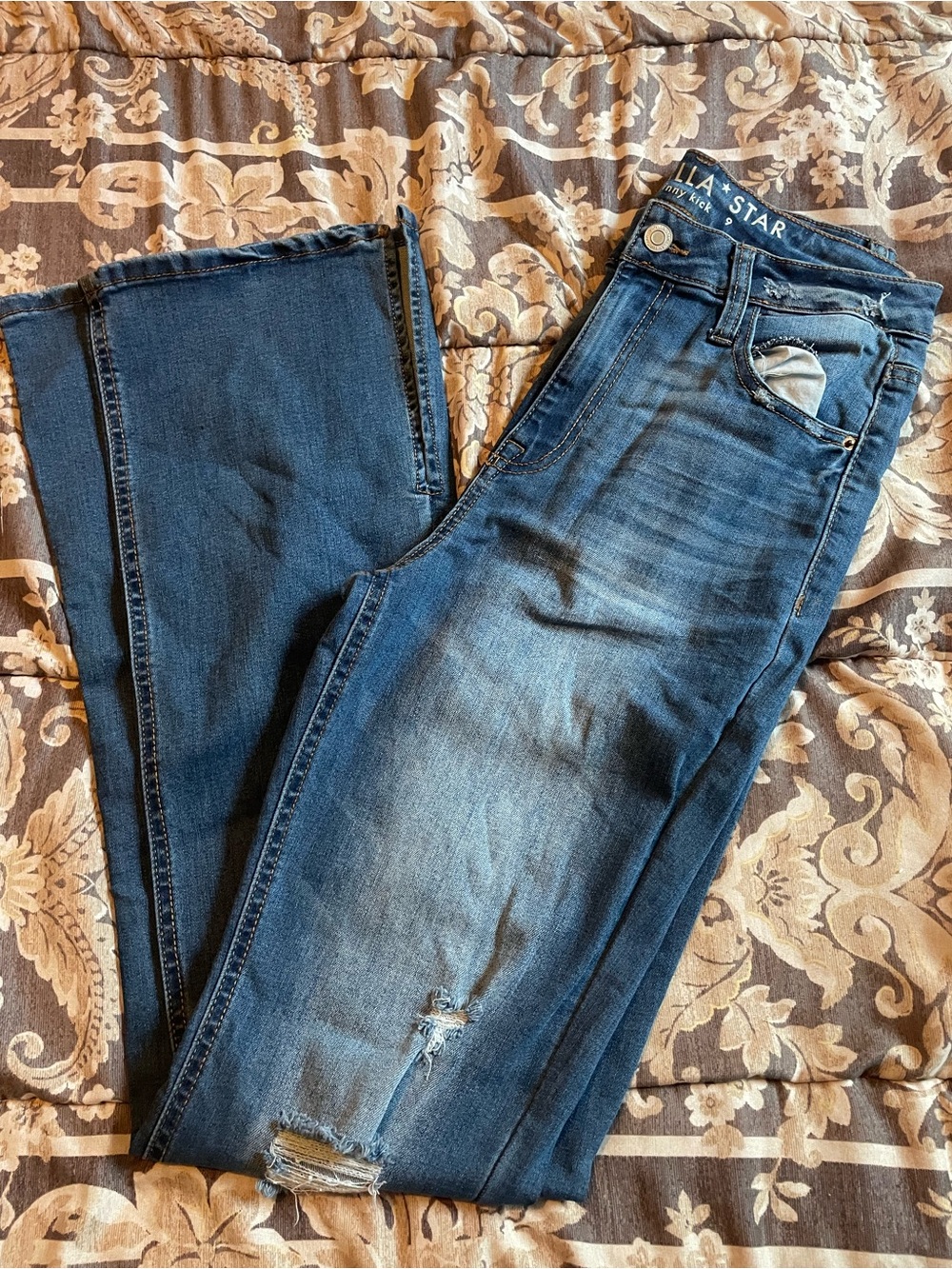 Vanilla Star Women's Dark Blue Skinny Jeans